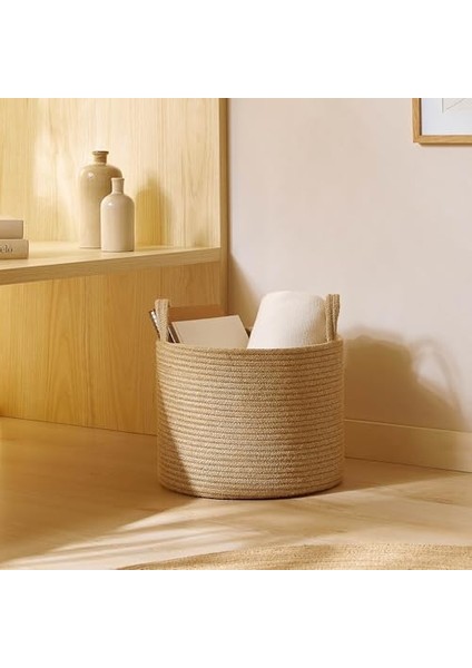 Textile Jüt Halat Sepet 35 x 27 cm fiyatları