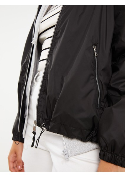 Yeni Sezon Kadın Kapüşonlu Düz Yağmurluk fırsatları