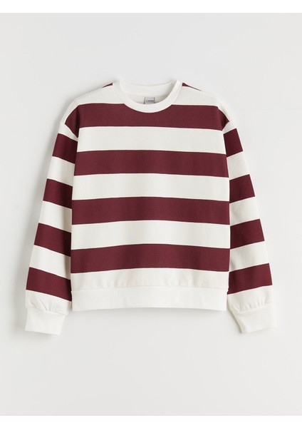 Yeni Sezon Bisiklet Yaka Kız Çocuk Kalın Sweatshirt 2'li fırsatları