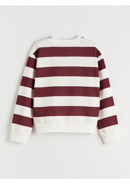 Yeni Sezon Bisiklet Yaka Kız Çocuk Kalın Sweatshirt 2'li indirimleri