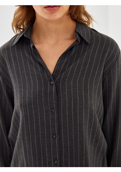 Yeni Sezon Çizgili Kadın Gömlek modelleri