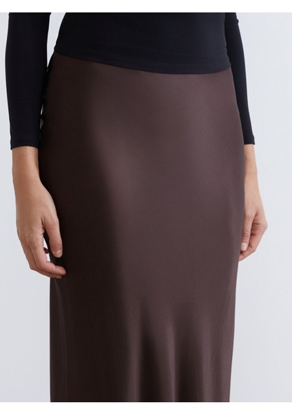 Yeni Sezon Beli Lastikli A Kesim Saten Etek modelleri