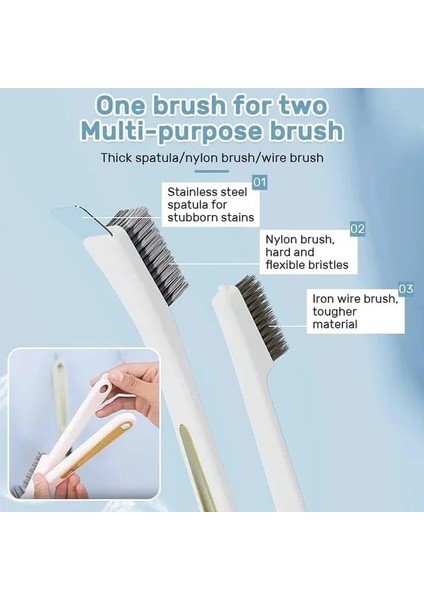 3'ü 1 Arada Detaylı Temizlik Fırçası, Yağ Kazıma ve Detaylı Fırçalama Için Çok Fonksiyonlu Fırça, Mutfak, ve Otomobil Temizliği Için Uygun fiyatları