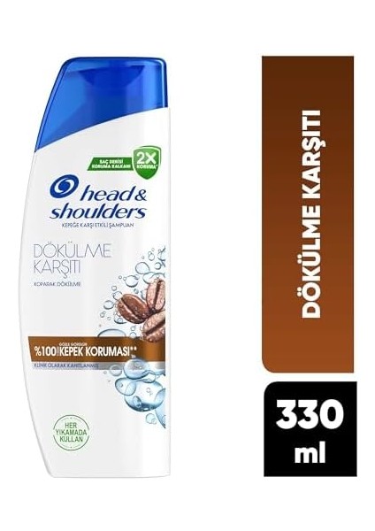 Head & Shoulders Erkeklere Özel Kafeinli Dökülme ve Kepek Karşıtı 330ML Şampuan, fiyatları
