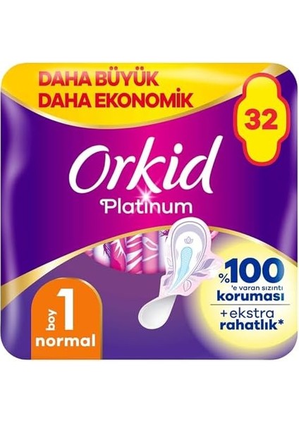 Orkid Platinum Dörtlü Paket Normal 32 Adet Olimpiyat