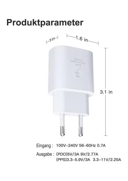 PD25T Q3.0 Pd 25W Type-C To Type-C Hızlı Şarj Aleti Set Beyaz modelleri