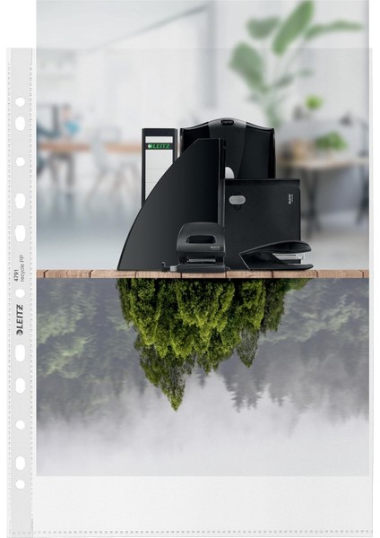 Recycle Poşet Dosya, A4, Şeffaf, 25 Adet