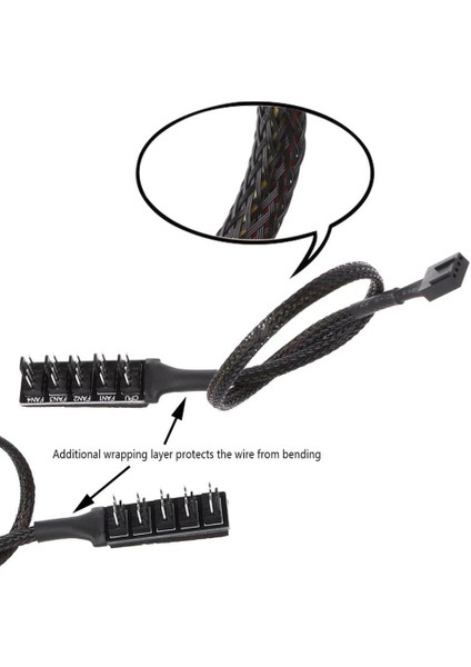 Fan Çoklayıcı 4 Port Y Pwm Splitter 4 Pin modelleri