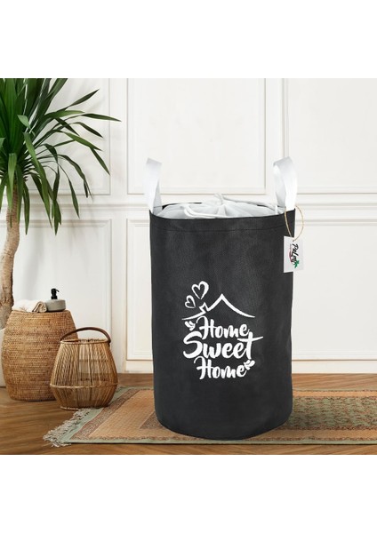 Çamaşır Sepeti - Katlanır Çamaşır Sepeti - Oyuncak Sepeti (Siyah)