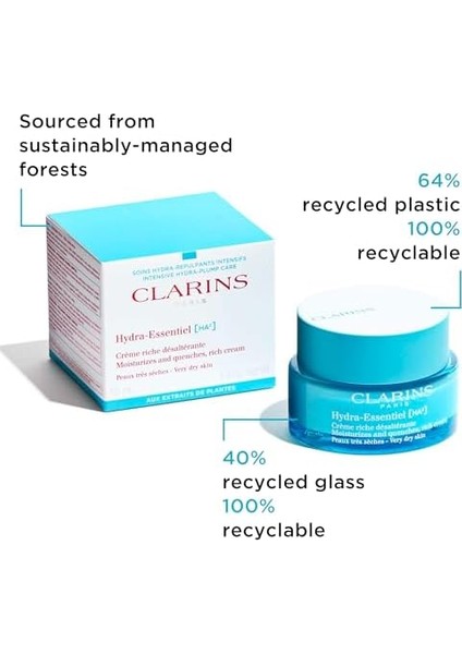 Clarins Hydra-Essentiel Rich Cream 50 ml Nemlendirici Krem