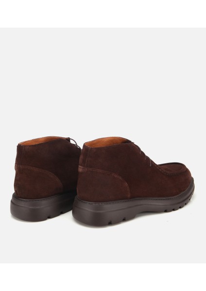 02BOH311930A480 ERKEK Süet Deri Kahverengi Dikiş Detaylı Chelsea Bot fırsatları