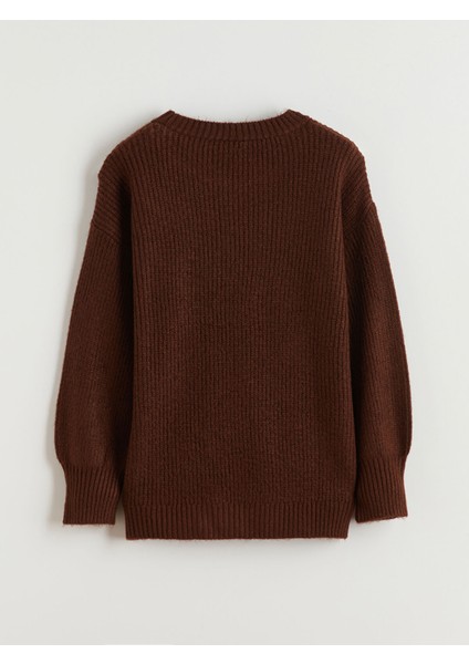 Yeni Sezon Bisiklet Yaka Kız Çocuk Triko Kazak modelleri