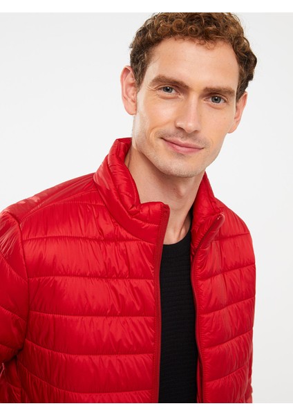 Yeni Sezon Standart Kalıp Dik Yaka Erkek Şişme Mont modelleri