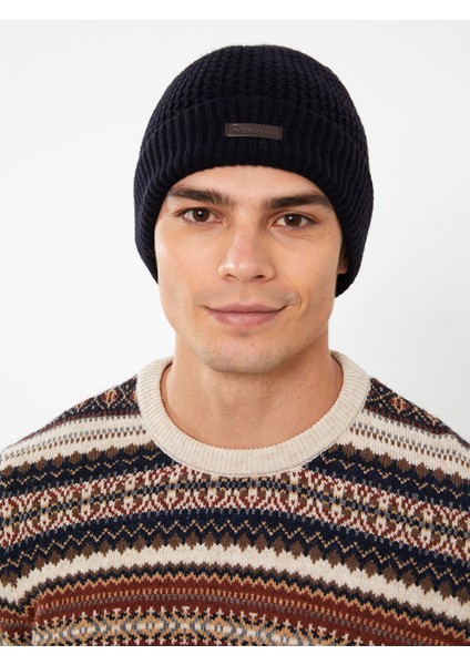 Yeni Sezon Etiket Detaylı Erkek Bere