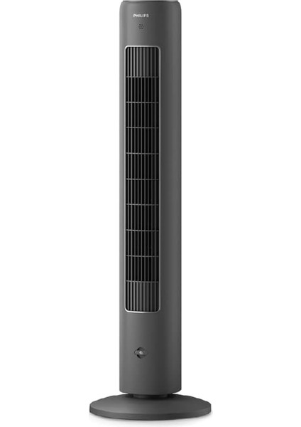 5000 Serisi Kule Tipi Fan, 105 cm Ince Tasarım, Uzaktan Kumanda, Zamanlayıcı, 3 Hız, 3 Mod, 40W, Güçlü ve Sessiz Hava Akışı, Aromaterapi Için Uygun, Koyu Gri, CX5535/11