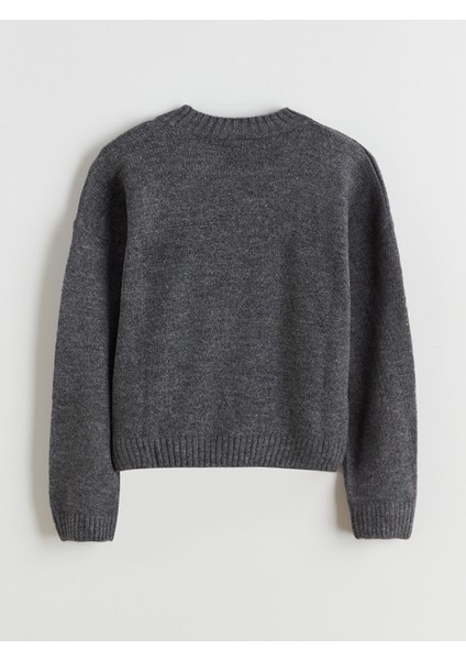 Yeni Sezon Bisiklet Yaka Fiyonk Desenli Kız Çocuk Kazak fiyatları