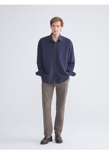 Yeni Sezon Standart Kalıp Gabardin Erkek Chino Pantolon