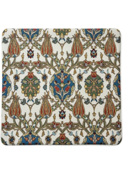 Jakarlı Dokuma Goblen Kırlent Kılıfı – 45X45 cm Biyeli ve Çift Taraflı Dekoratif Yastık