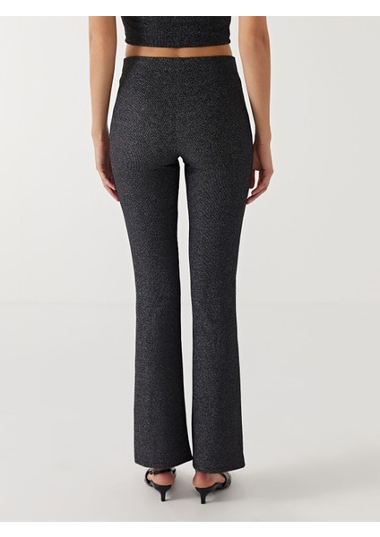 Yeni Sezon Beli Lastikli Parlak Görünümlü Kadın Tayt Pantolon fırsatları