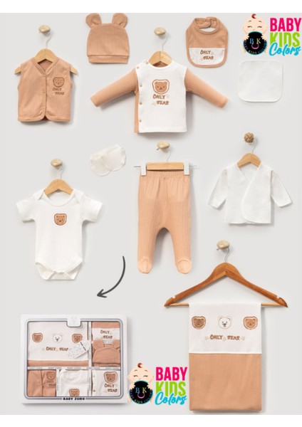 Ayıcık Nakışlı %100 Pamuklu 10'lu Hastane Çıkışı fiyatları