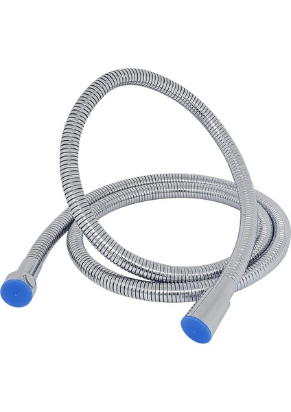 Bagno Paslanmaz Çelik Duş Hortumu, Bükülmeye Karşı Korumalı ve Çift Kilitli, Krom Bağlantılı Duş Hortumu, 1,5 M