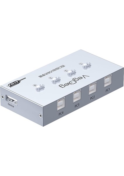 Veggieg USB 2.0 Anahtarlı 4 Portlu Yazıcı Printer Çoklayıcı Sharing Switch