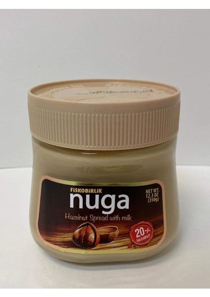 Fiskobirlik Nuga Sütlü%20 Fındık Kreması Cam Kavanoz 350 Gram