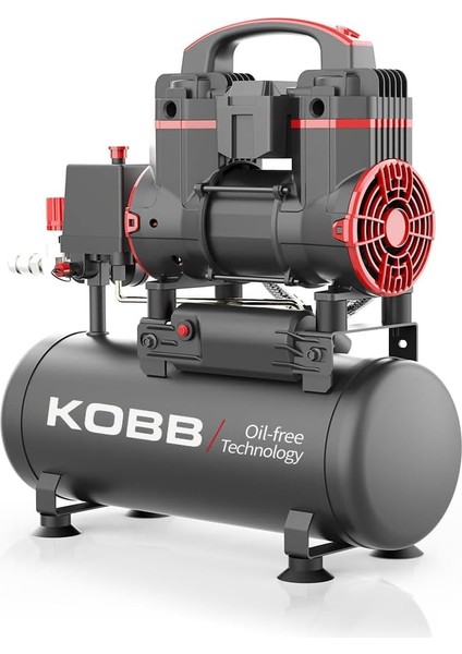 KBK8S 1.2hp 8lt 8bar Yağsız Sessiz Taşınabilir Hava Kompresörü