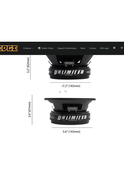 Edupro6-E3 | Edge Unlimited Serisi 16 cm Midrange 400 Rms fiyatları