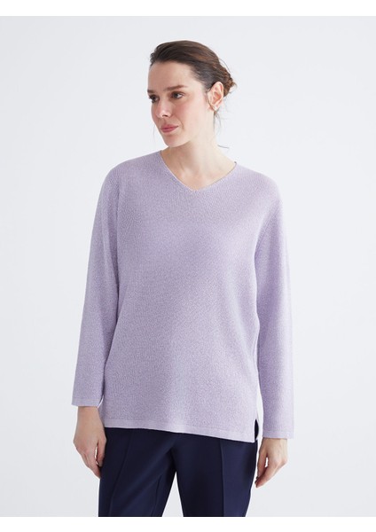 Yeni Sezon V Yaka Kadın Triko Kazak