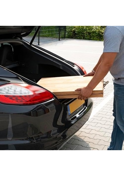 Katlanır Kamp, Piknik ve Bahçe Masası 75X228 cm - Ceviz Renk modelleri