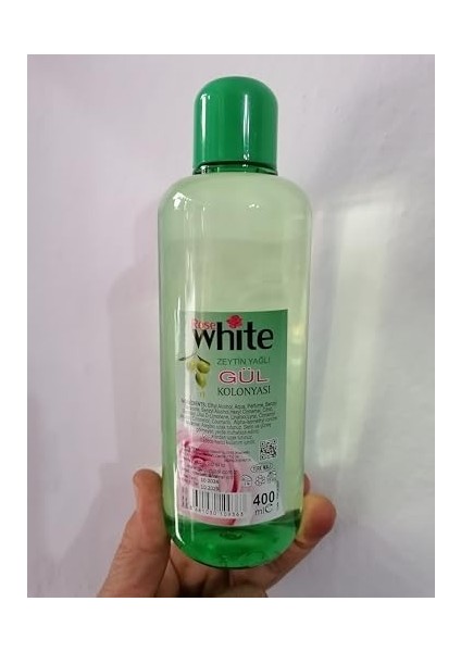 Rose White Zeytin Yağlı Gül Kolonyası 400ML