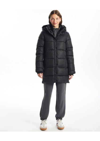 Yeni Sezon Kapüşonlu Kadın Şişme Mont