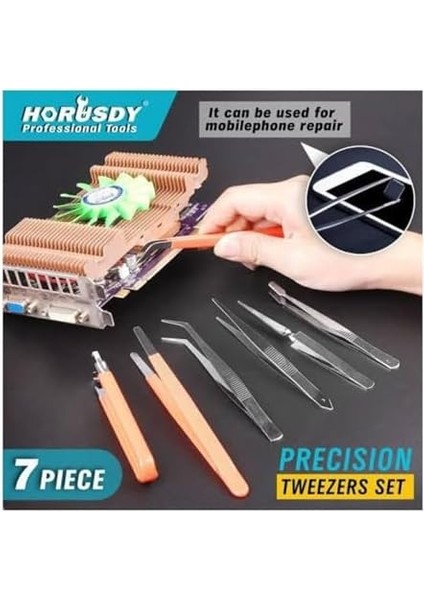 7 Parça Profesyonel Antistatik Cımbız Seti Bilgiyasar Telefon Tv Tamir Kiti fiyatları