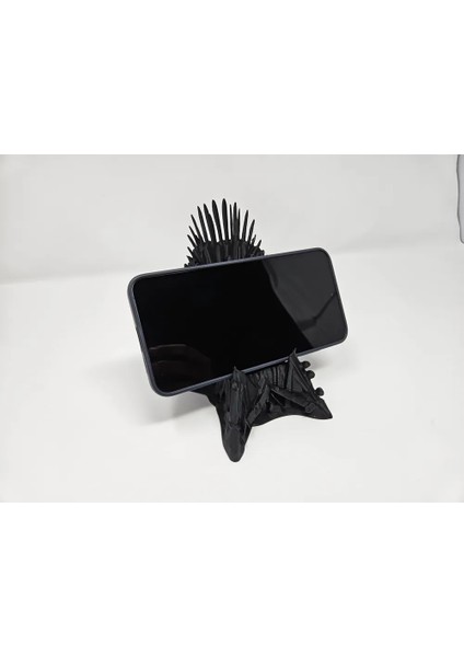 CRAFTSY3D Demir Taht Telefon Standı – Taht Oyunları Temalı 3D Baskı Dekoratif Masaüstü Tutucu modelleri
