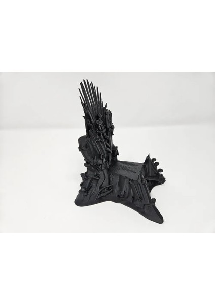 CRAFTSY3D Demir Taht Telefon Standı – Taht Oyunları Temalı 3D Baskı Dekoratif Masaüstü Tutucu