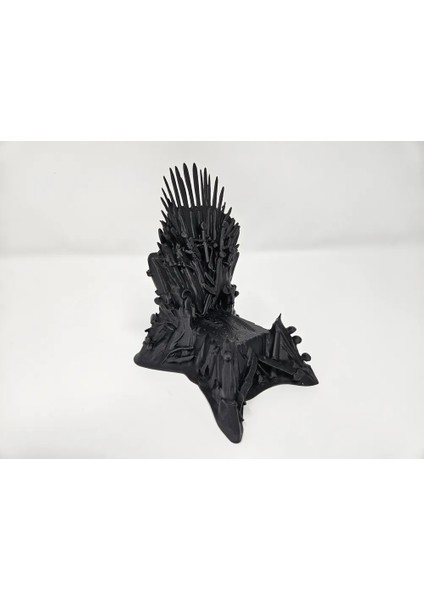 CRAFTSY3D Demir Taht Telefon Standı – Taht Oyunları Temalı 3D Baskı Dekoratif Masaüstü Tutucu