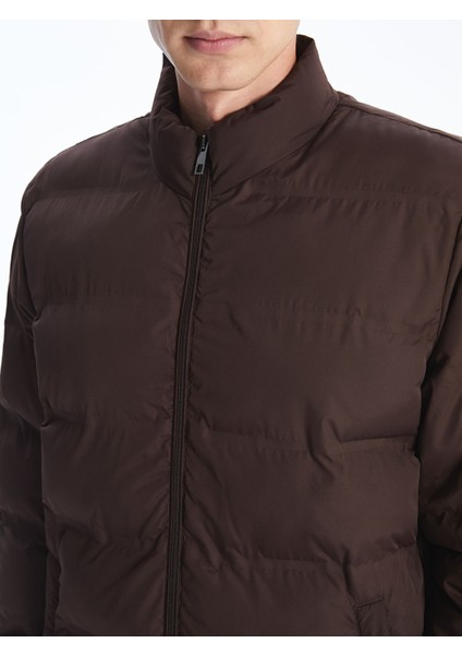 Yeni Sezon Standart Kalıp Dik Yaka Erkek Şişme Mont modelleri