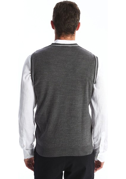 Yeni Sezon Standart Kalıp V Yaka Erkek Triko Süveter fırsatları