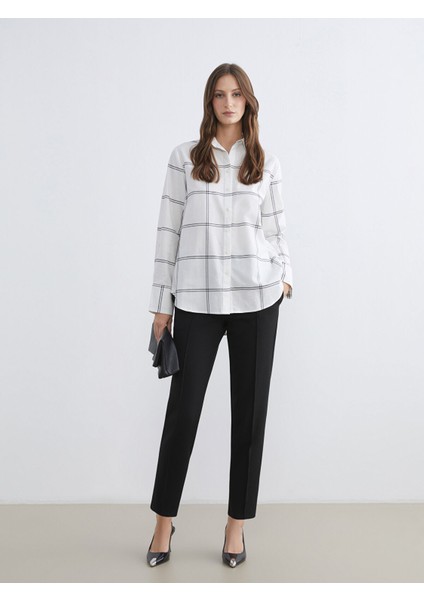 Yeni Sezon Beli Lastikli Havuç Kesim Kadın Pantolon