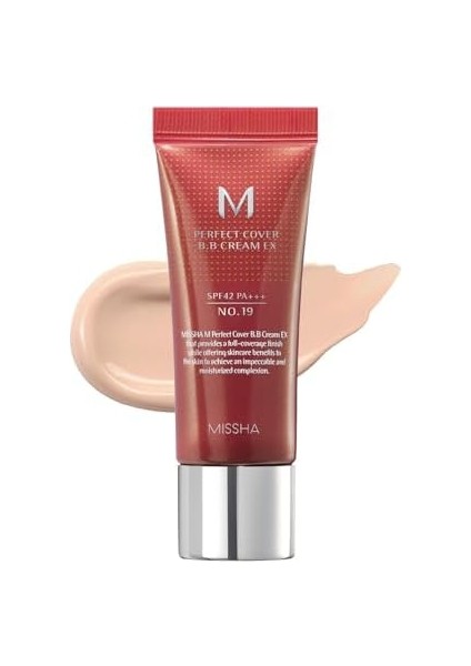 Mıssha Mükemmel Kapatıcılık Sunan Çok Fonksiyonlu M Perfect Cover Bb Cream Ex SPF42 Pa+++ No.19 (20ML)