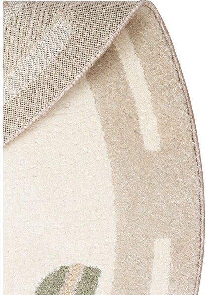 Pıccolo PCL 01 Krem - Pastel Renkli Yumuşak Dokulu Hav Toz Yapmayan Çocuk Halısı