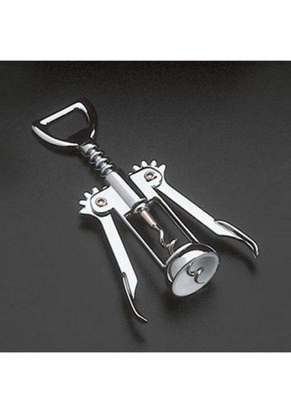 Krom Tirbuşon - 2 Fonksiyonlu Paslanmaz Metal (4172) fiyatları