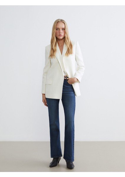 Yeni Sezon Flare Kadın Jean Pantolon