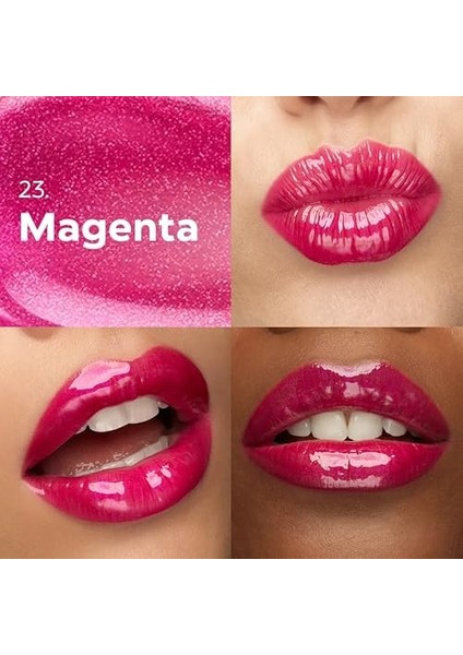 Kiko Milano Dudak Parlatıcısı - 3D Hydra Lip Gloss - 23 Magenta - Besleyici ve Nemlendirici