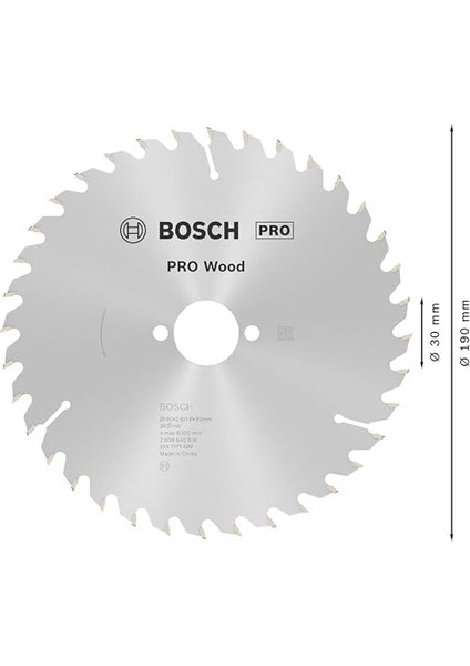 Professional - Optiline Serisi Ahşap Için Daire Testere Bıçağı 190 * 30 mm 36 Diş fiyatları