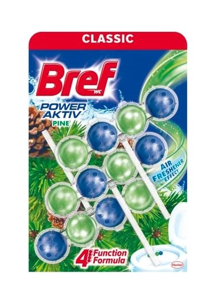 Bref Power Active Çam Kokulu 3'lü Klozet Bloğu, 3 x 50 Gram, Çam 3 modelleri