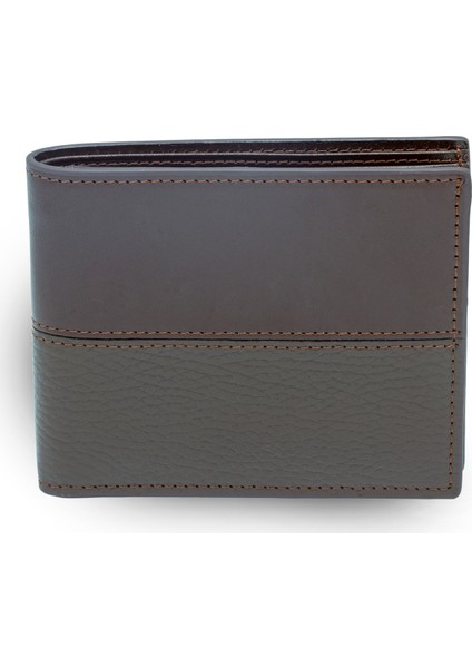 Desenli Deri Erkek Cüzdanı