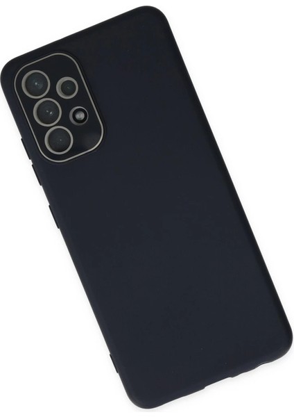 Samsung Galaxy A33 5g Kılıf Lansman Glass Kapak - Lacivert modelleri