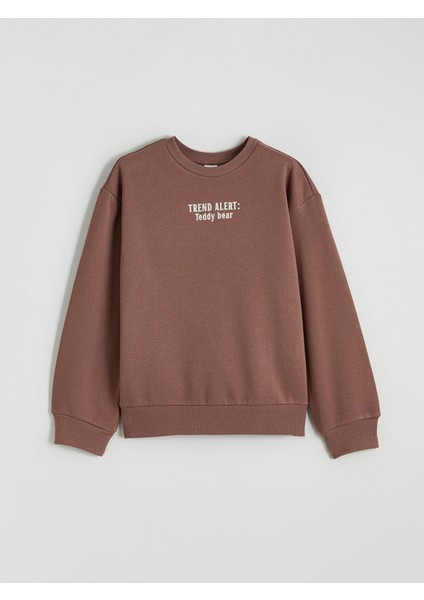 Yeni Sezon Bisiklet Yaka Kız Çocuk Sweatshirt 2'li fiyatları